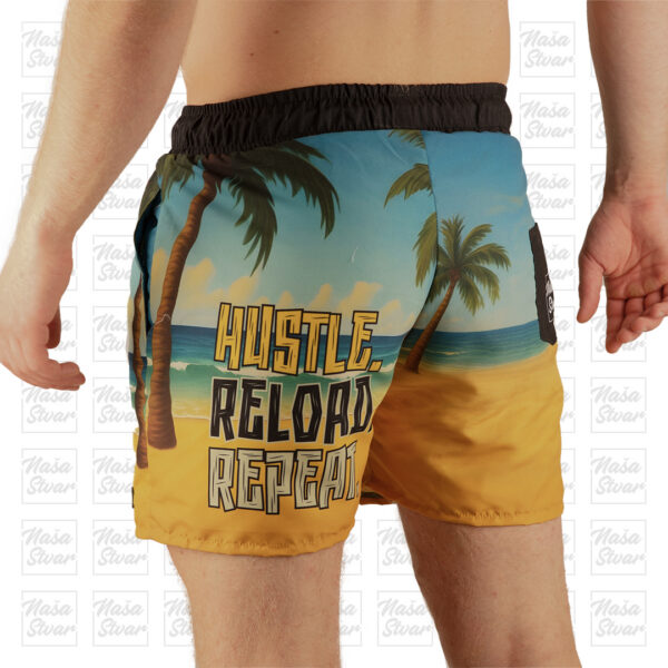 Šorc "Hustle, Reload, Repeat"