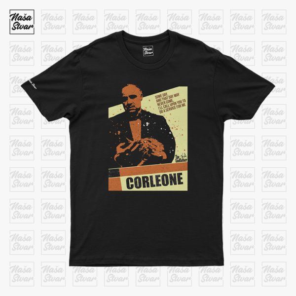Corleone Artwork_crna Majica Padrino