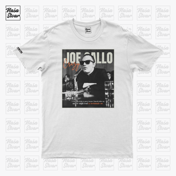 Crazy Joe_feed_bela Majica Crazy Joe